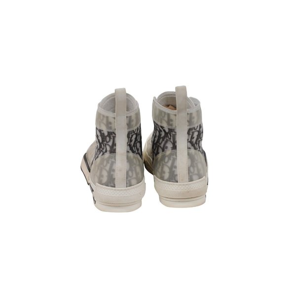Dior Mens B23 High Top Sneakers Size EU42 US9 Black White Oblique Logo Trainers - Picture 6 of 10
